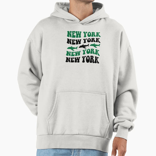 New York Jets Funky Logo Pattern Hoodie - Custom Art Print Men Women - T-Shirt, Sweatshirt, Hoodie