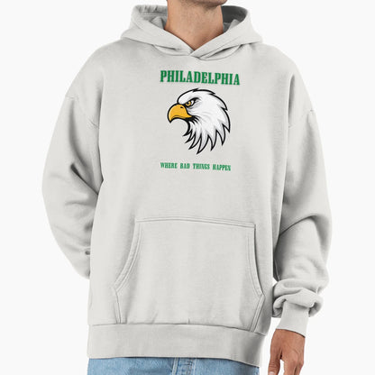 Bad Philly Black Hoodie - Fun Novelty Design Unisex - T-Shirt, Sweatshirt, Hoodie