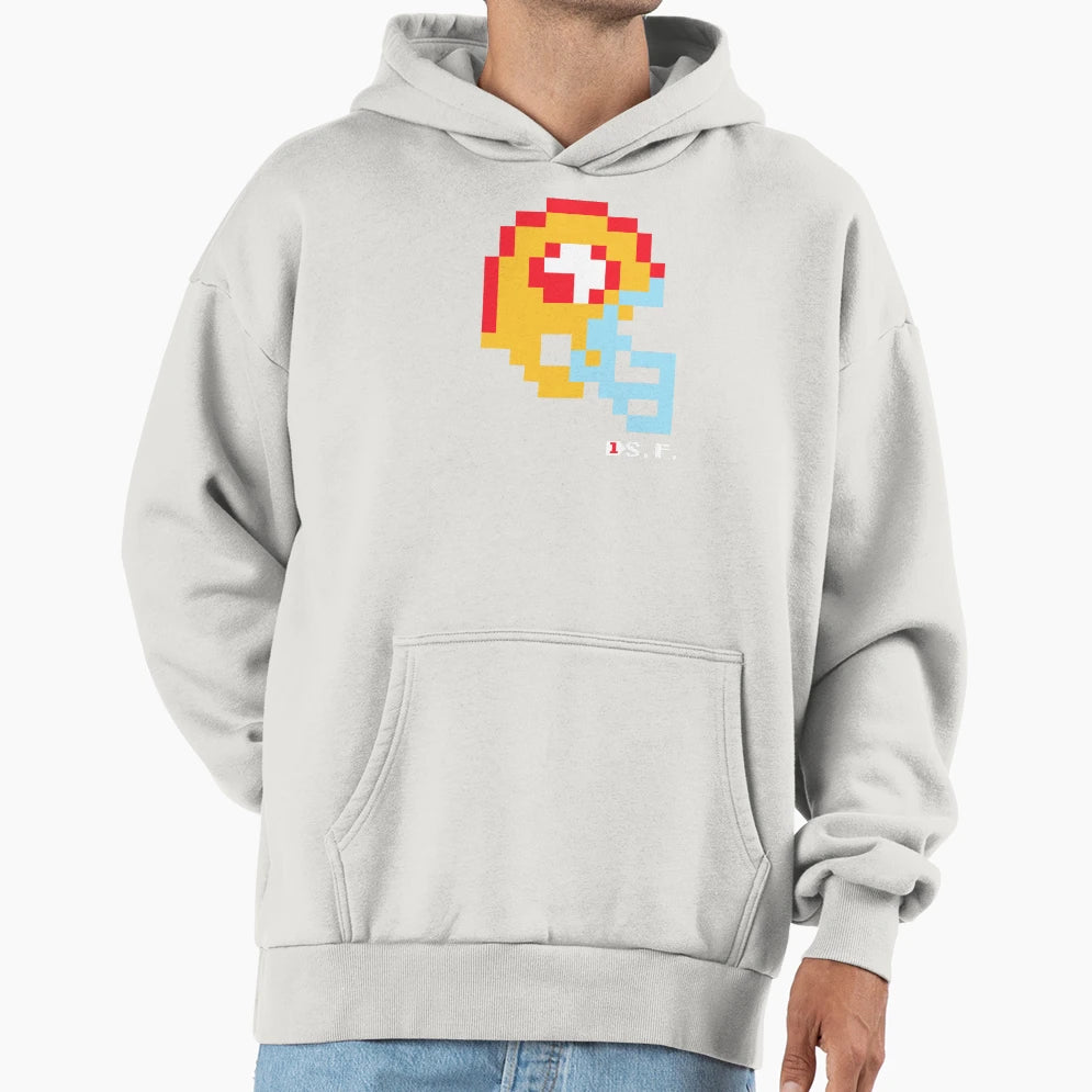 Sf Helmet Tecmo Bowl Hoodie - Casual Everyday Wear Men Women - T-Shirt, Sweatshirt, Hoodie