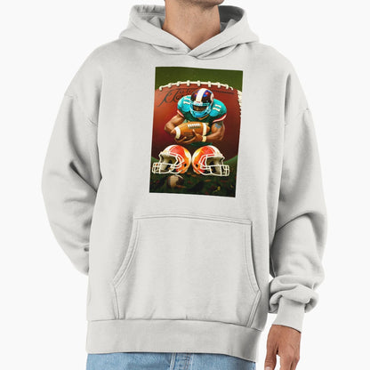 Second Version Generic American Football Hoodie - Graphic Print Unisex - T-Shirt, Sweatshirt, Hoodie