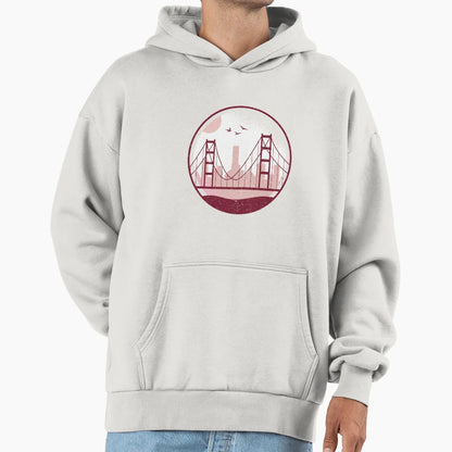Golden Gate Hoodie - Minimalist Print for Adults - T-Shirt, Sweatshirt, Hoodie