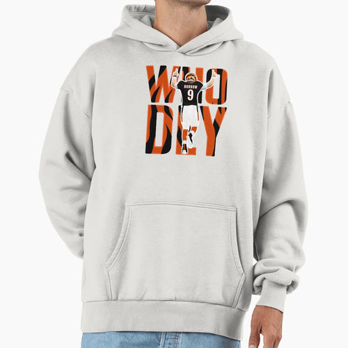 JB Who Dey American Football Hoodie - Unique Graphic for Adults - T-Shirt, Sweatshirt, Hoodie