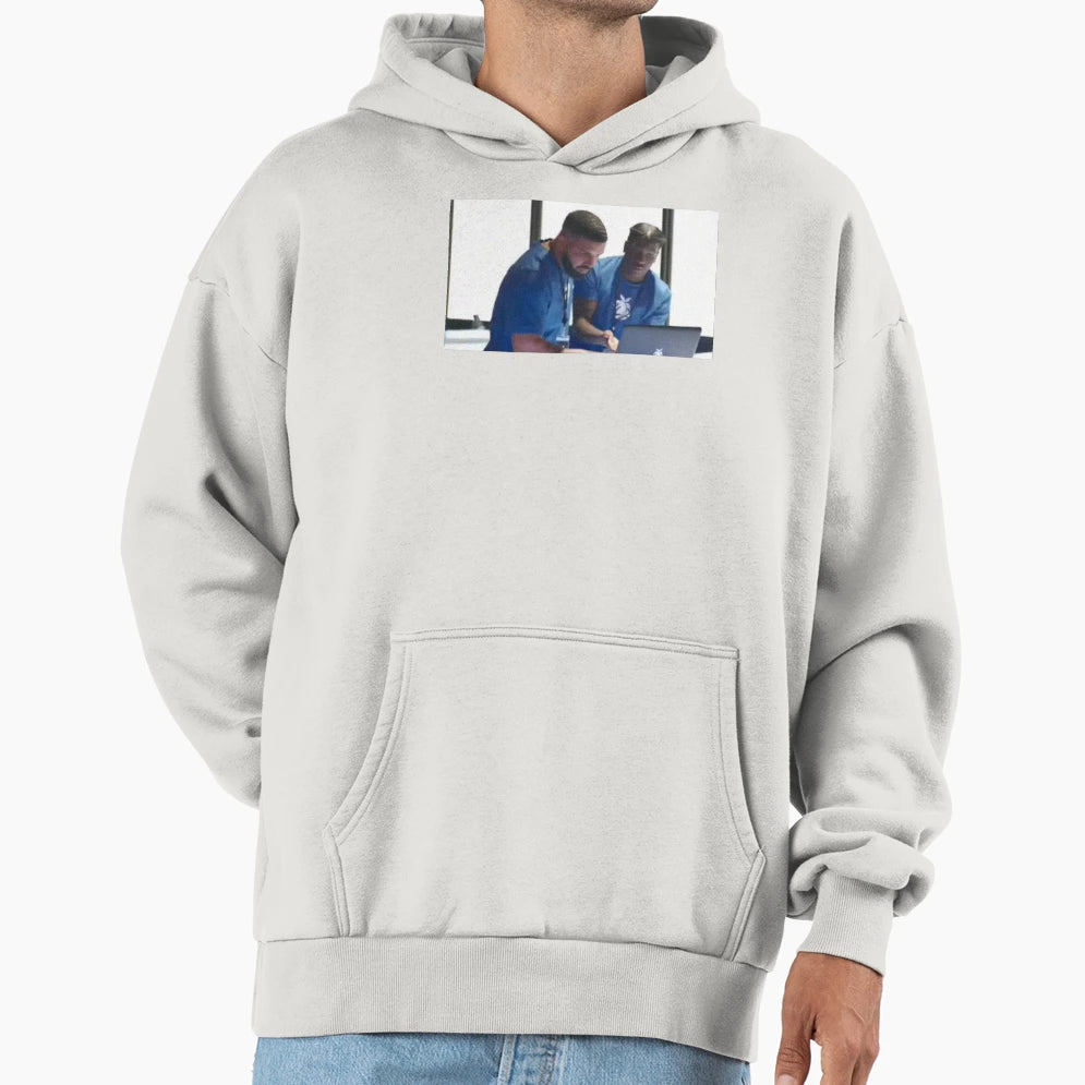 Drake Fixing Lil Yachty Computer Hoodie - Casual Everyday Wear for Adults - T-Shirt, Sweatshirt, Hoodie