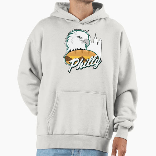 Eagle Cheesesteak Hoodie - Streetwear Style for Adults - T-Shirt, Sweatshirt, Hoodie