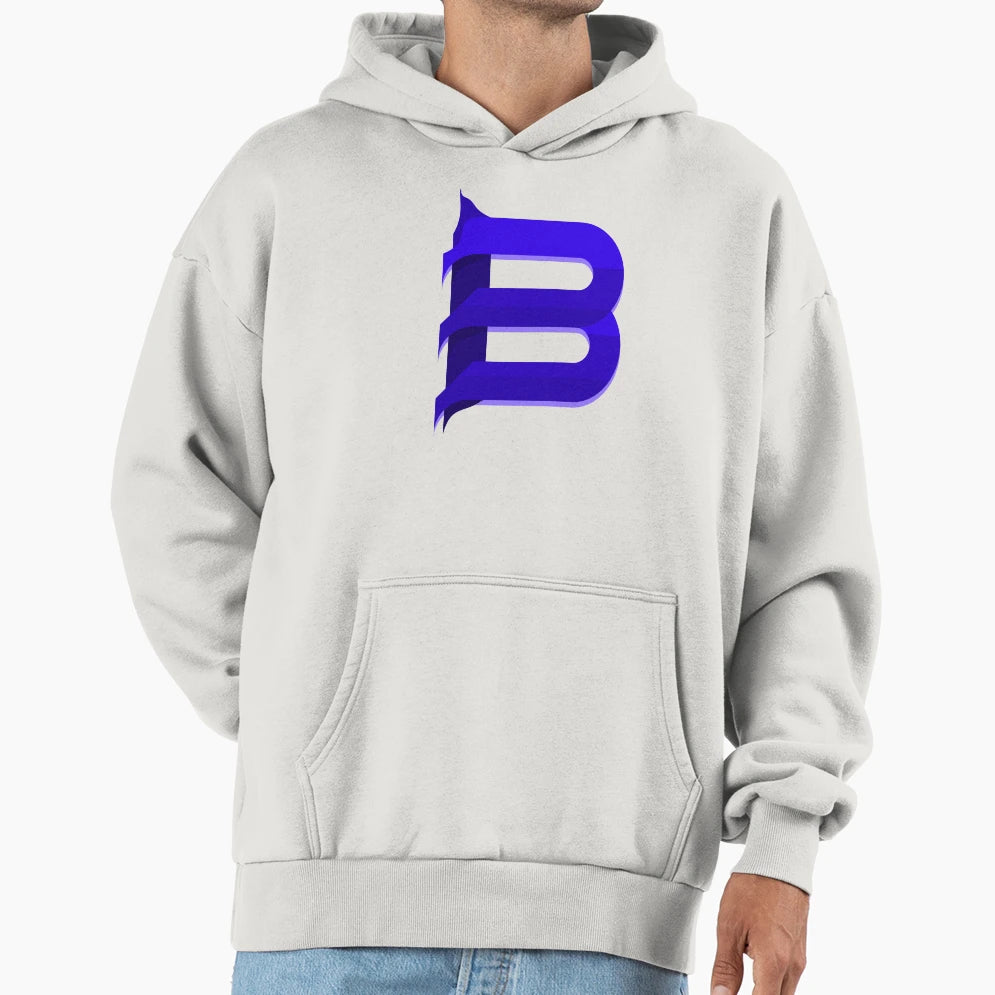 B Logo Hoodie - Novelty Apparel Men Women - T-Shirt, Sweatshirt, Hoodie