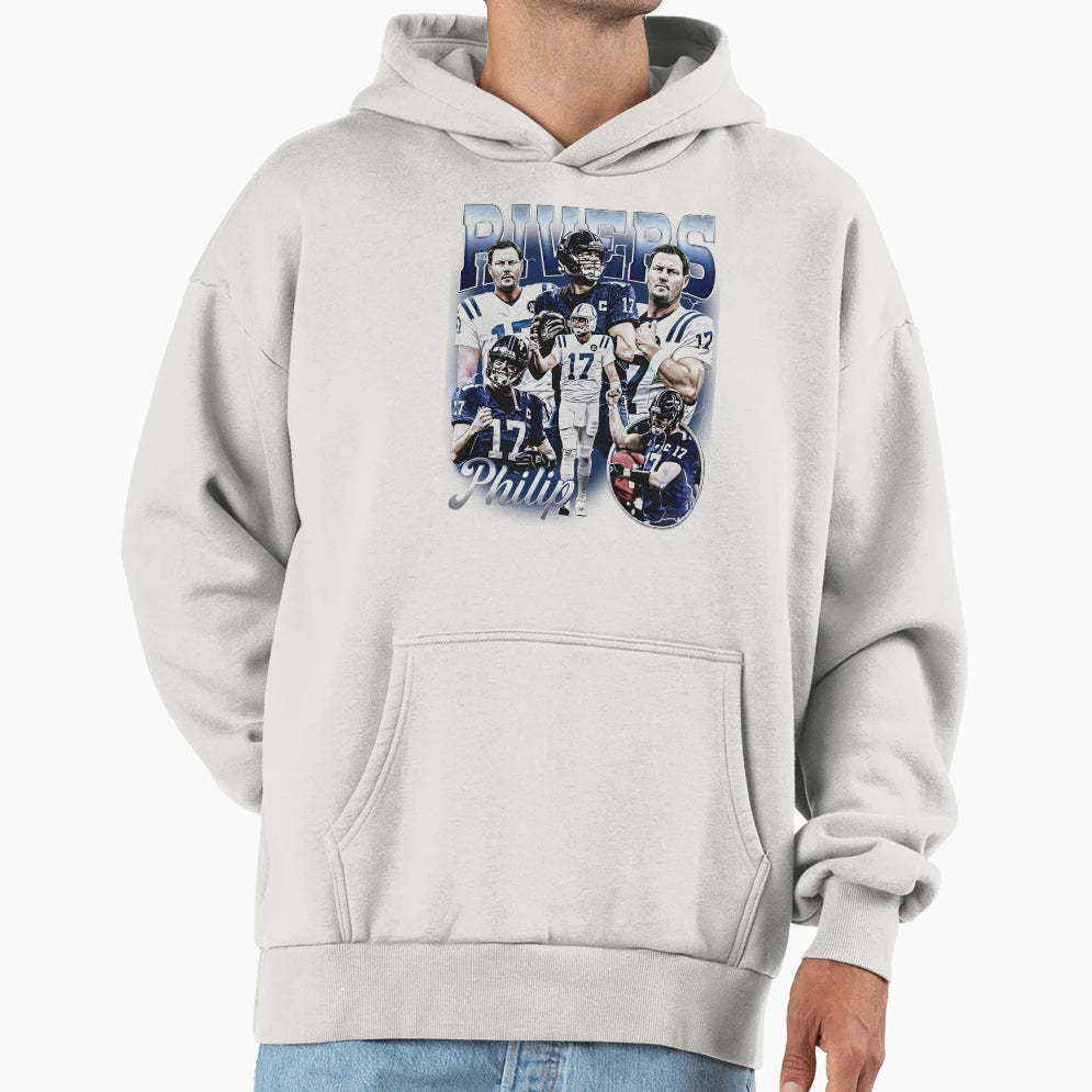 Philip Rivers Football Bootleg Hoodie - Aesthetic Graphic Unisex - T-Shirt, Sweatshirt, Hoodie