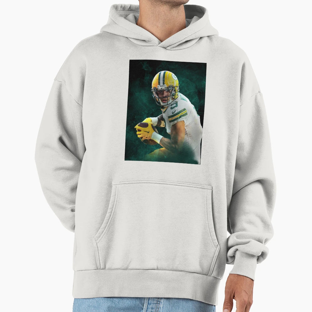 Christian Watson Green Bay Sports Art Hoodie - Minimalist Print Unisex - T-Shirt, Sweatshirt, Hoodie