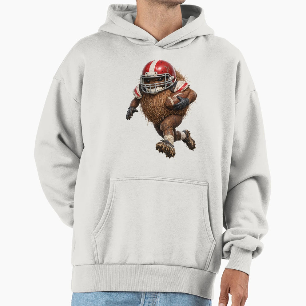 Gridiron Coconut 3D Realistic American Hoodie - Aesthetic Graphic Unisex - T-Shirt, Sweatshirt, Hoodie