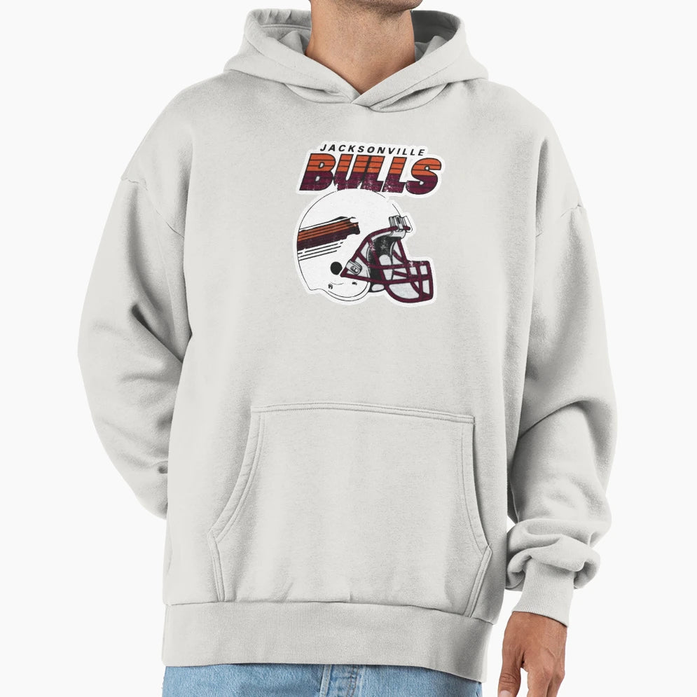 Jacksonville Bulls Usfl Football Hoodie - Novelty Apparel Unisex - T-Shirt, Sweatshirt, Hoodie