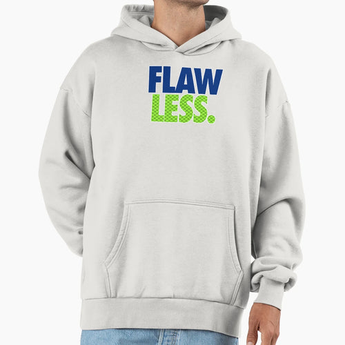 Flaw Less Hoodie - Minimalist Print Men Women - T-Shirt, Sweatshirt, Hoodie