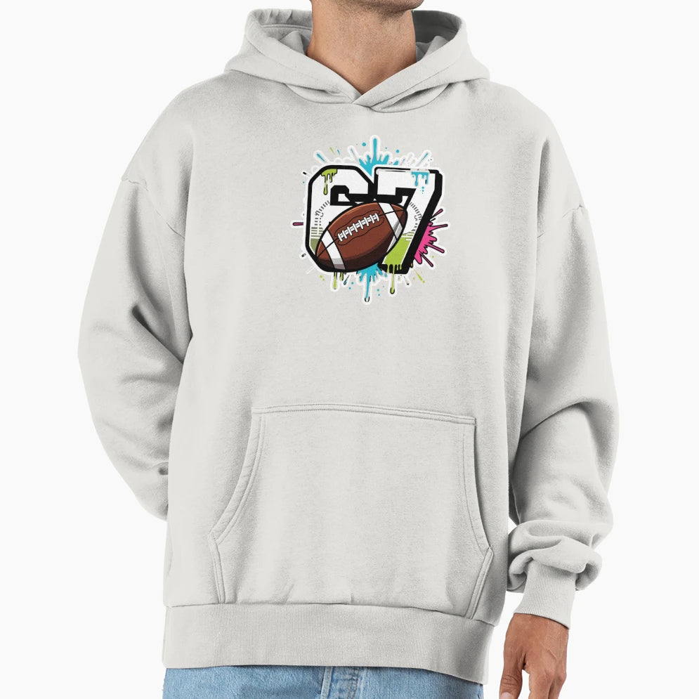Football 67 Six Seven Funny Gen Alpha Meme Hoodie - Trendy Graphic Unisex - T-Shirt, Sweatshirt, Hoodie