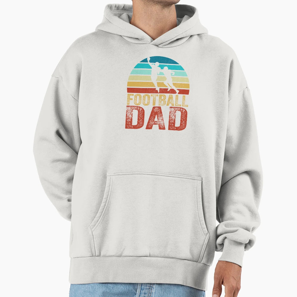 Football Dad Hoodie - Unique Graphic Men Women - T-Shirt, Sweatshirt, Hoodie