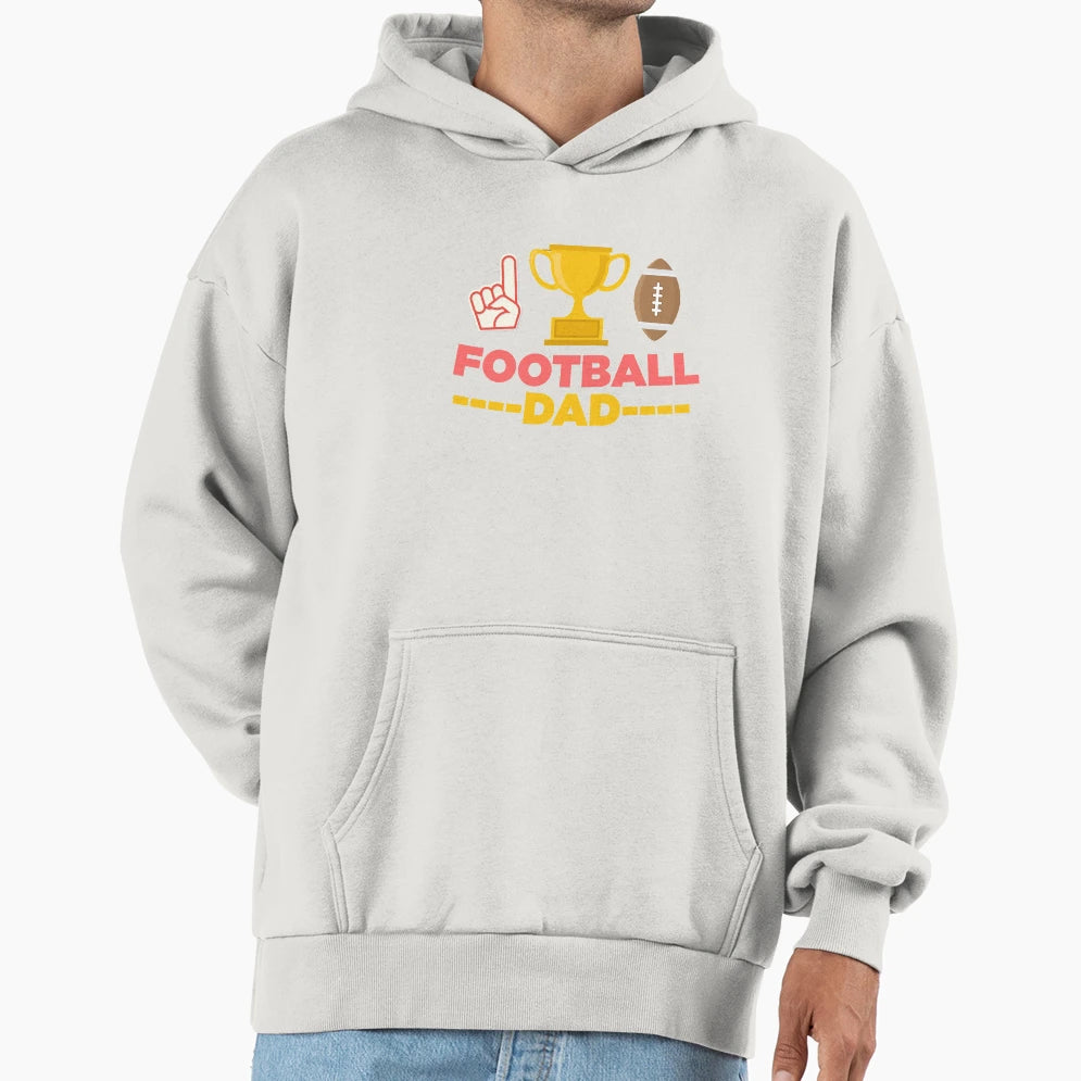 Football Dad Rugby Hoodie - Streetwear Style for Adults - T-Shirt, Sweatshirt, Hoodie