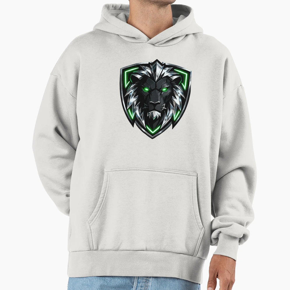 Loot Lion Logo Gaming Mascot Esports Hoodie - Aesthetic Graphic for Adults - T-Shirt, Sweatshirt, Hoodie