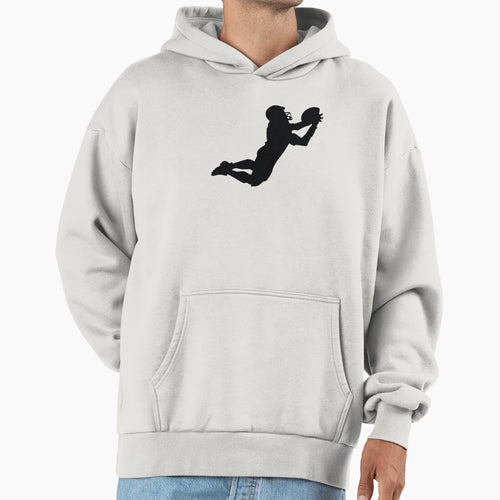 Football Player Action Silhouette Hoodie - Casual Everyday Wear Unisex - T-Shirt, Sweatshirt, Hoodie