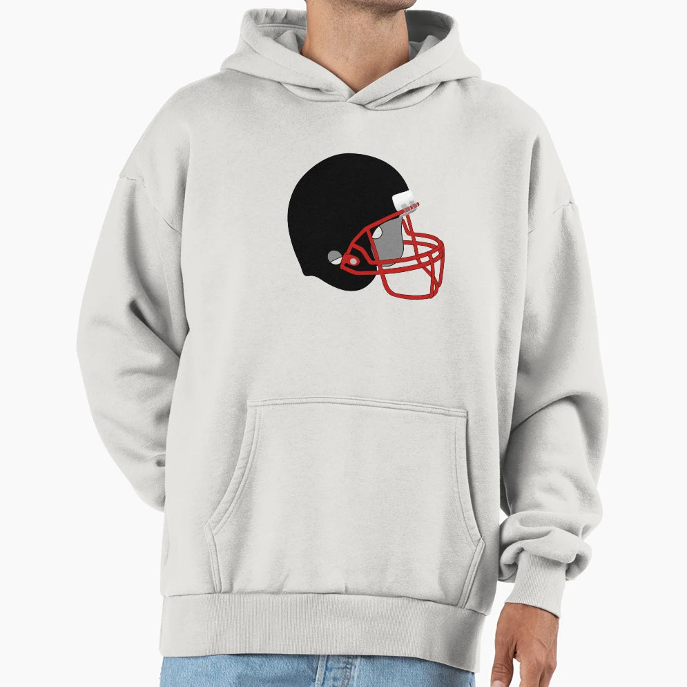Football Helmet Hoodie - Aesthetic Graphic for Adults - T-Shirt, Sweatshirt, Hoodie