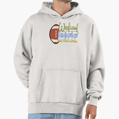 Bff Beer Food Football Lovers Gifts Hoodie - Graphic Print for Adults - T-Shirt, Sweatshirt, Hoodie