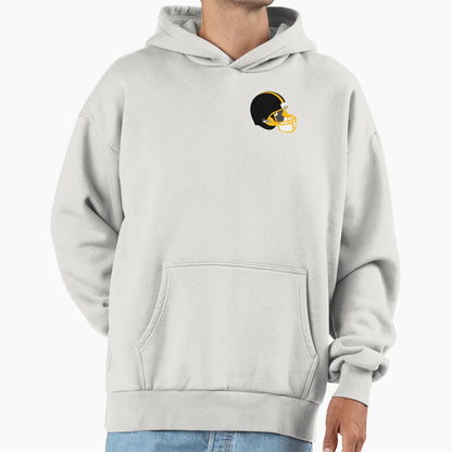 American Football Helmet Black Yallow Hoodie - Streetwear Style Unisex - T-Shirt, Sweatshirt, Hoodie