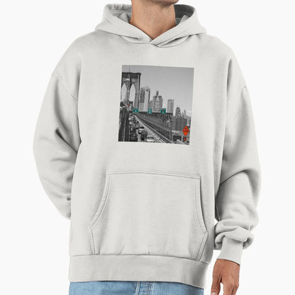Brooklyn Bridge Hoodie - Minimalist Print for Adults - T-Shirt, Sweatshirt, Hoodie