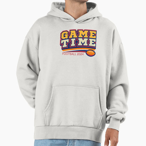 Game Time Football 2024 Bold And Hoodie - Aesthetic Graphic for Adults - T-Shirt, Sweatshirt, Hoodie
