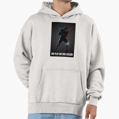 PM One Play Can End Season Chiefs Football T-Shirt - Trendy Graphic Unisex - T-Shirt, Sweatshirt, Hoodie
