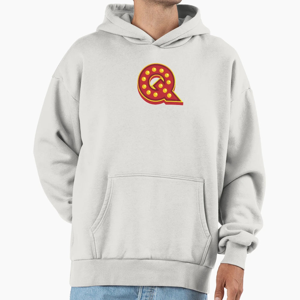 Letter Q Disco Hoodie - Novelty Apparel Men Women - T-Shirt, Sweatshirt, Hoodie