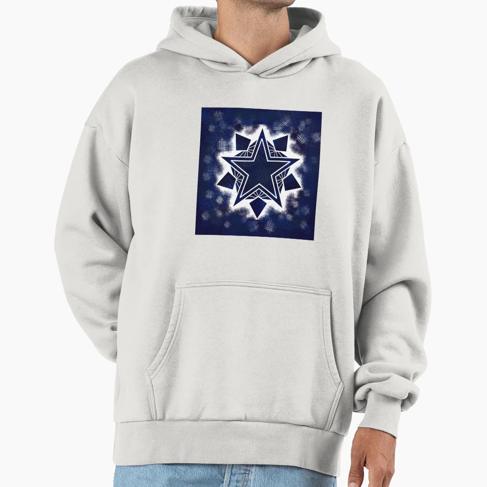Homespun Star Hoodie - Custom Art Print for Adults - T-Shirt, Sweatshirt, Hoodie