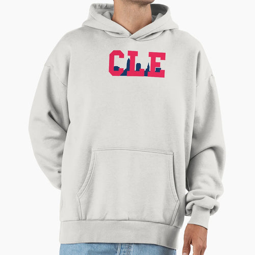 Cle Skyline Baseball Hoodie - Custom Art Print Men Women - T-Shirt, Sweatshirt, Hoodie