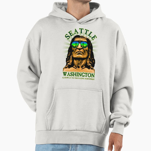 Seattle Gateway To Pacific Northwest Hoodie - Aesthetic Graphic Men Women - T-Shirt, Sweatshirt, Hoodie