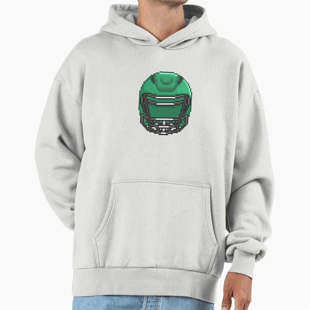 Dark Green Football Helmet 1 Hoodie - Fun Novelty Design Unisex - T-Shirt, Sweatshirt, Hoodie