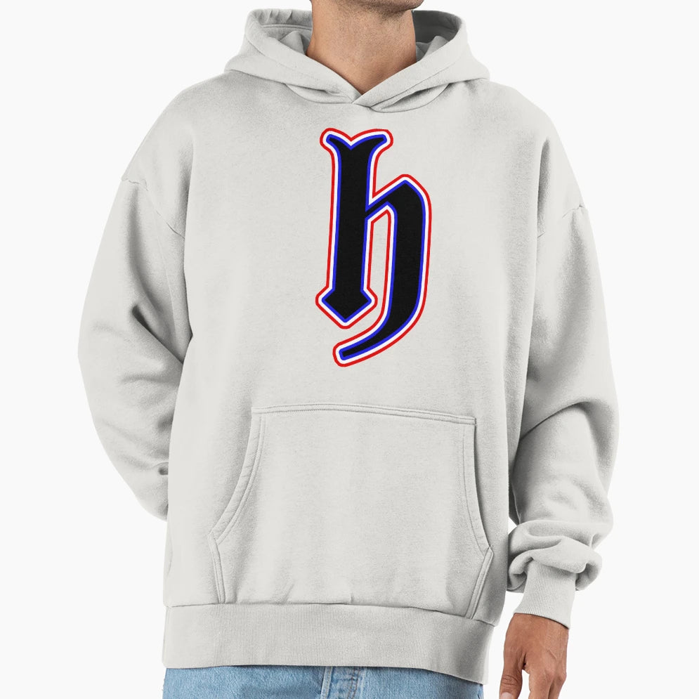 Hajduk H Old English Hoodie - Minimalist Print for Adults - T-Shirt, Sweatshirt, Hoodie
