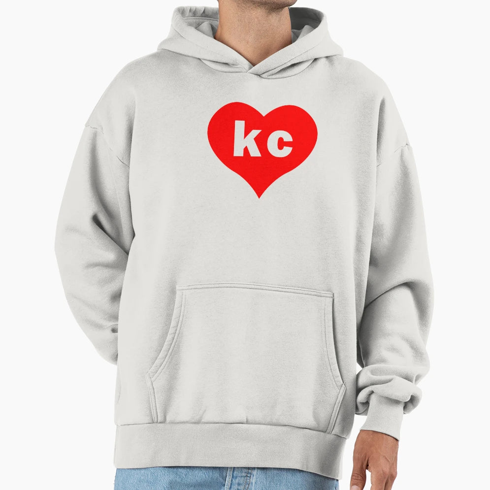 I Love Kansas City Heart Kc Hoodie - Unique Graphic Unisex - T-Shirt, Sweatshirt, Hoodie
