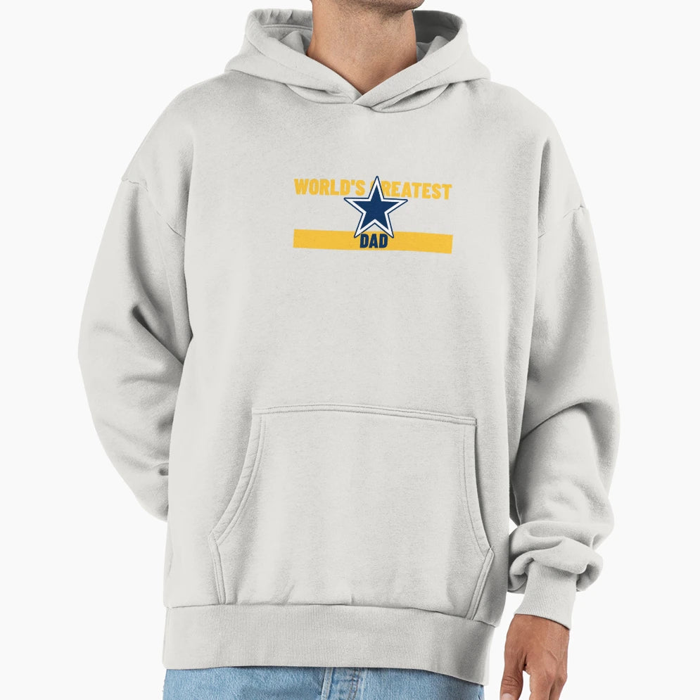 Worlds Greatest Dad Hoodie - Novelty Apparel for Adults - T-Shirt, Sweatshirt, Hoodie