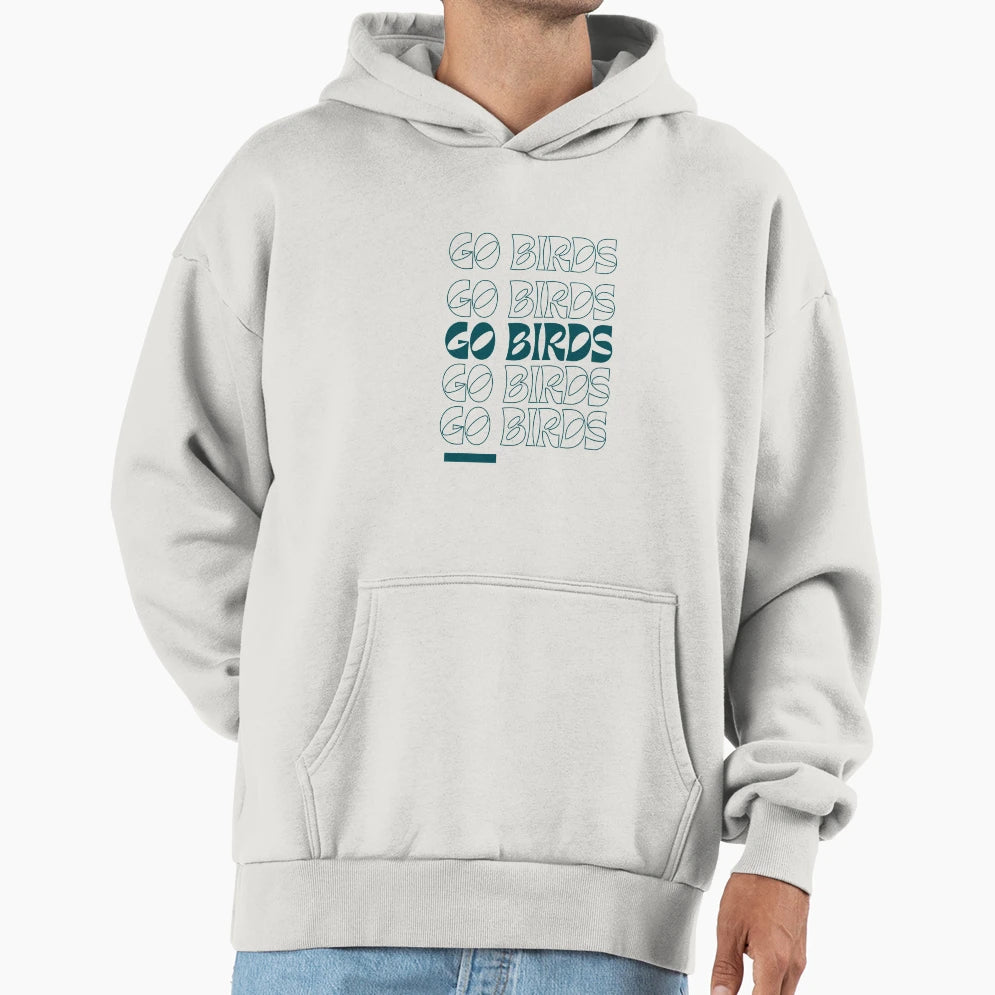 Go Birds Hoodie - Custom Art Print Unisex - T-Shirt, Sweatshirt, Hoodie