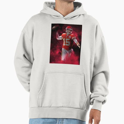 Patrick M Kansas City Sports Art Hoodie - Novelty Apparel for Adults - T-Shirt, Sweatshirt, Hoodie