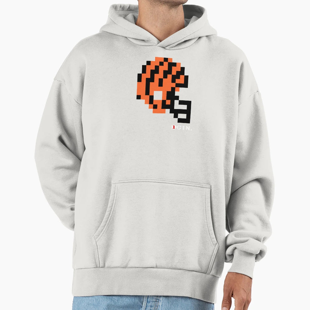 Cin Helmet Tecmo Bowl T-Shirt - Minimalist Print for Adults - T-Shirt, Sweatshirt, Hoodie