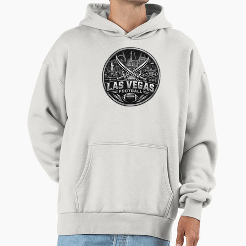 Las Vegas Football Silver Black Sports T-Shirt - Trendy Graphic Men Women - T-Shirt, Sweatshirt, Hoodie