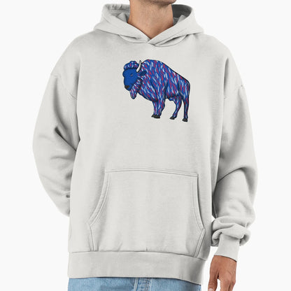 Blue Buffalo Hoodie - Custom Art Print for Adults - T-Shirt, Sweatshirt, Hoodie