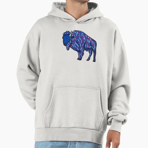 Blue Buffalo Hoodie - Custom Art Print for Adults - T-Shirt, Sweatshirt, Hoodie