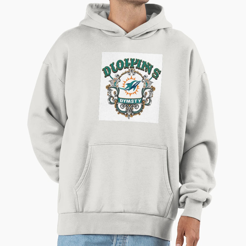 Back Miami Dolphins Hoodie - Custom Art Print Men Women - T-Shirt, Sweatshirt, Hoodie