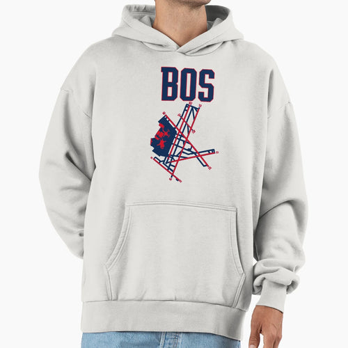Boston Airport Hoodie - Custom Art Print for Adults - T-Shirt, Sweatshirt, Hoodie