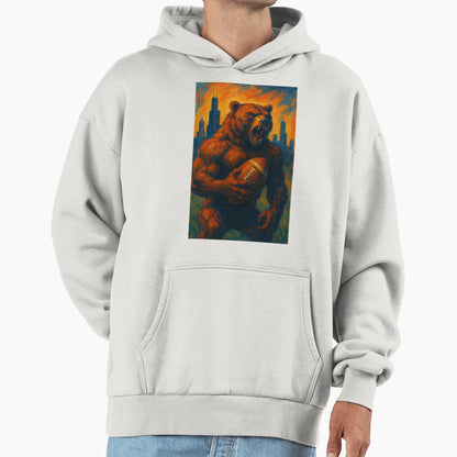 Chicago Football V3 Hoodie - Casual Everyday Wear Unisex - T-Shirt, Sweatshirt, Hoodie