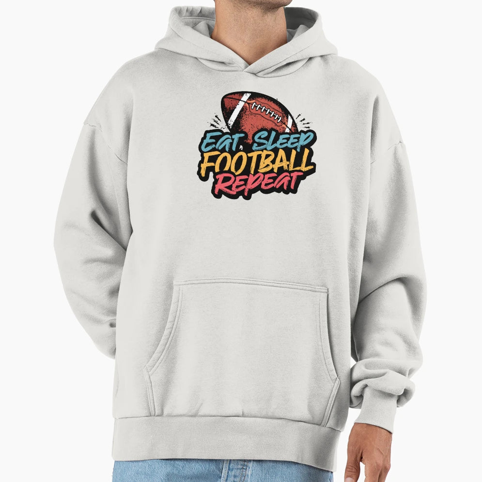 Ultimate Football Lifestyle Eat Hoodie - Aesthetic Graphic for Adults - T-Shirt, Sweatshirt, Hoodie