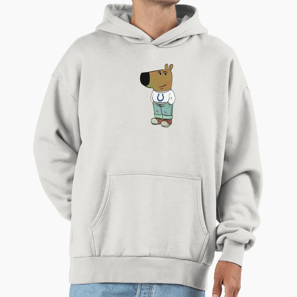 Indianapolis Colts Just Chill Guy Meme Hoodie - Streetwear Style Men Women - T-Shirt, Sweatshirt, Hoodie
