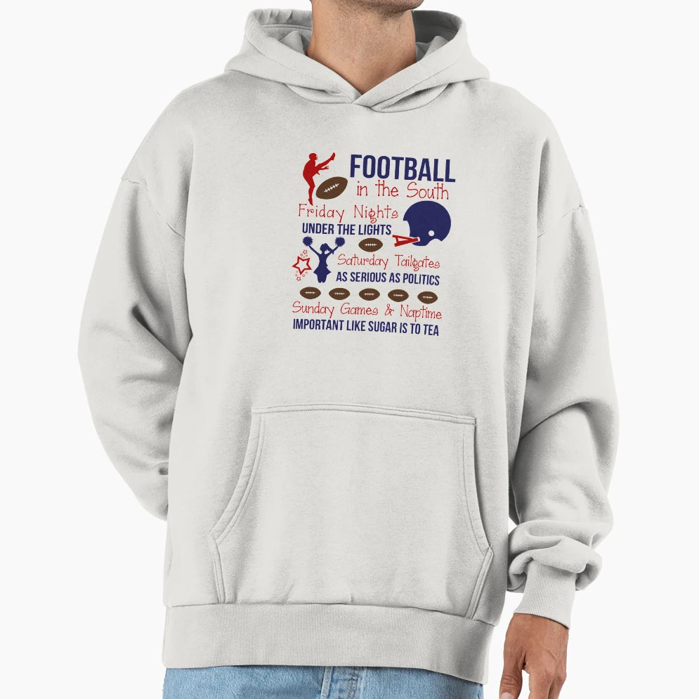 Football South Hoodie - Unique Graphic Unisex - T-Shirt, Sweatshirt, Hoodie