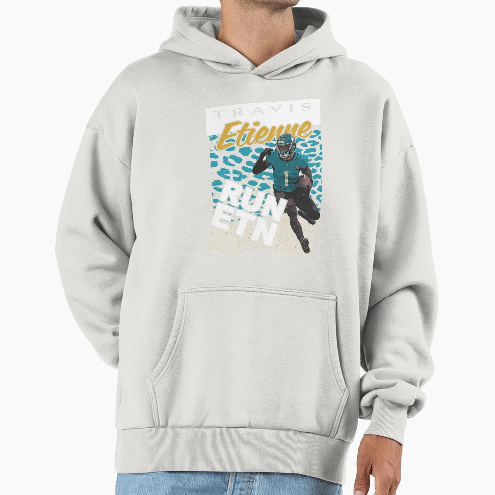 Travis Etienne Hoodie - Novelty Apparel for Adults - T-Shirt, Sweatshirt, Hoodie