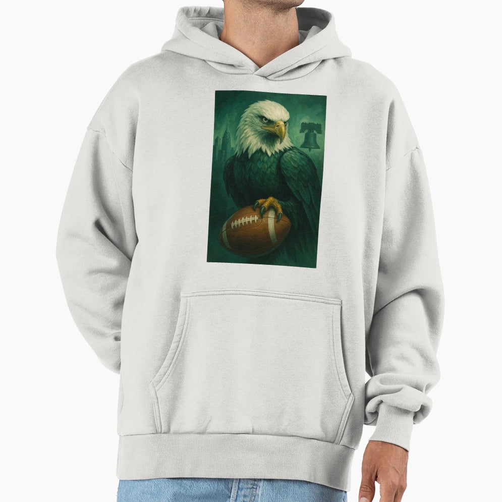 Philadelphia Football V2 Hoodie - Fun Novelty Design for Adults - T-Shirt, Sweatshirt, Hoodie
