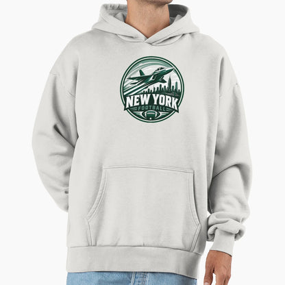 New York Football Skyline Sports Logo T-Shirt - Casual Everyday Wear Unisex - T-Shirt, Sweatshirt, Hoodie
