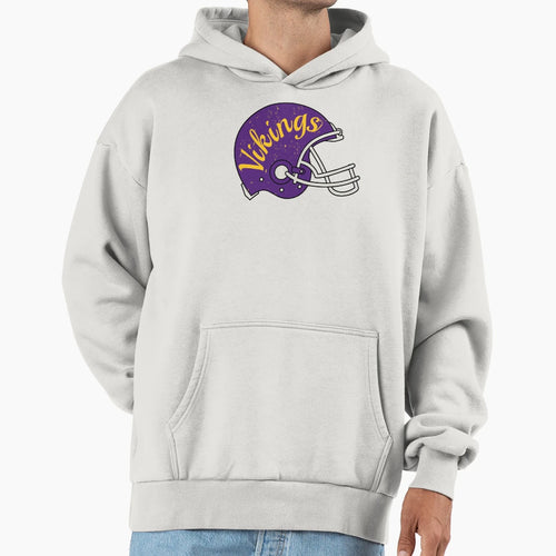 Vikings Helmet Hoodie - Aesthetic Graphic Men Women - T-Shirt, Sweatshirt, Hoodie