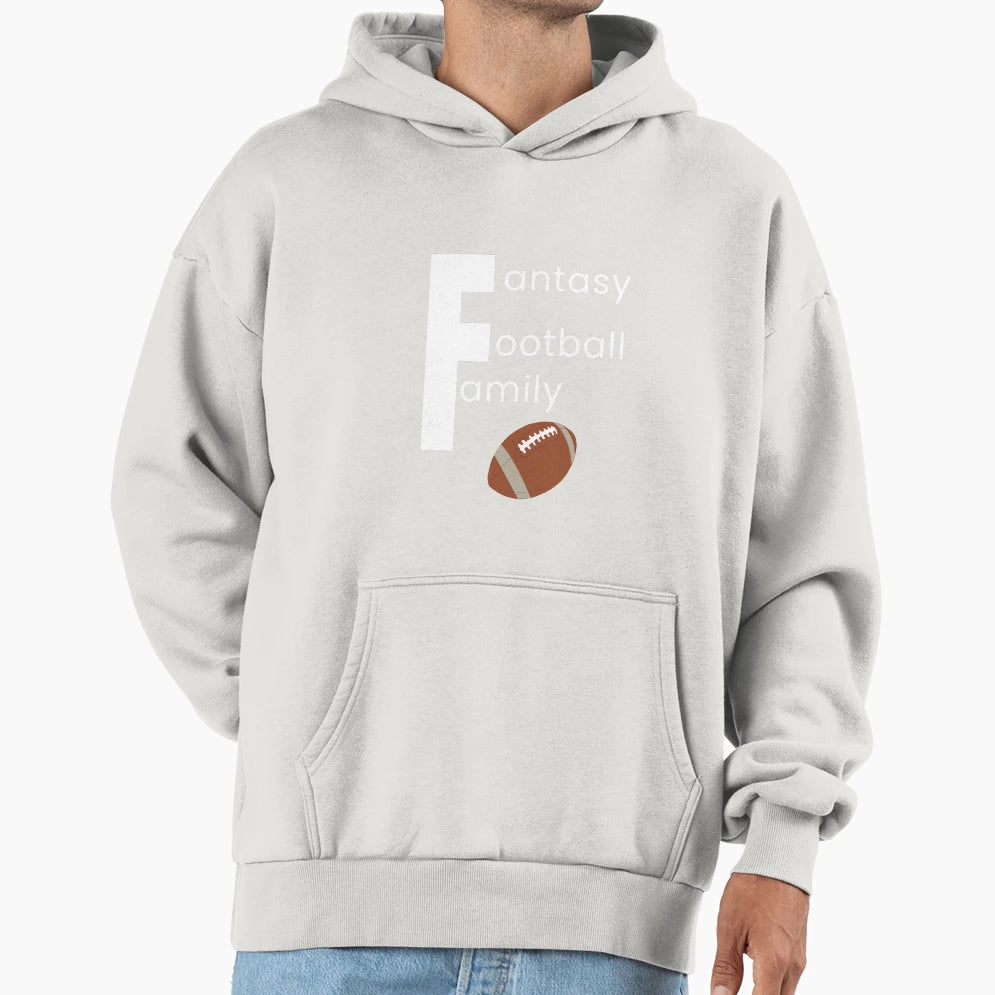 Fantasy Football Family Fun Football Hoodie - Trendy Graphic Men Women - T-Shirt, Sweatshirt, Hoodie